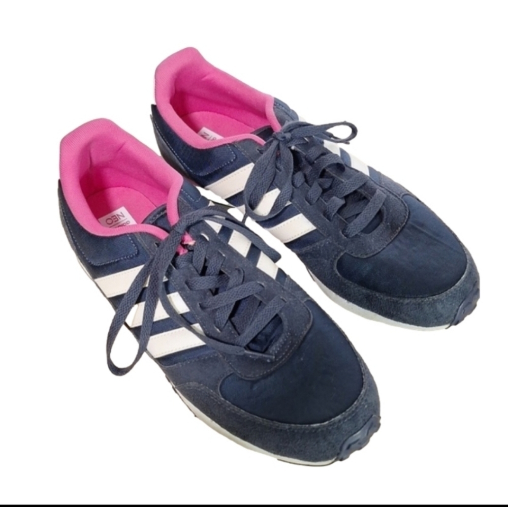 adidas Women's black and Pink Sneakers